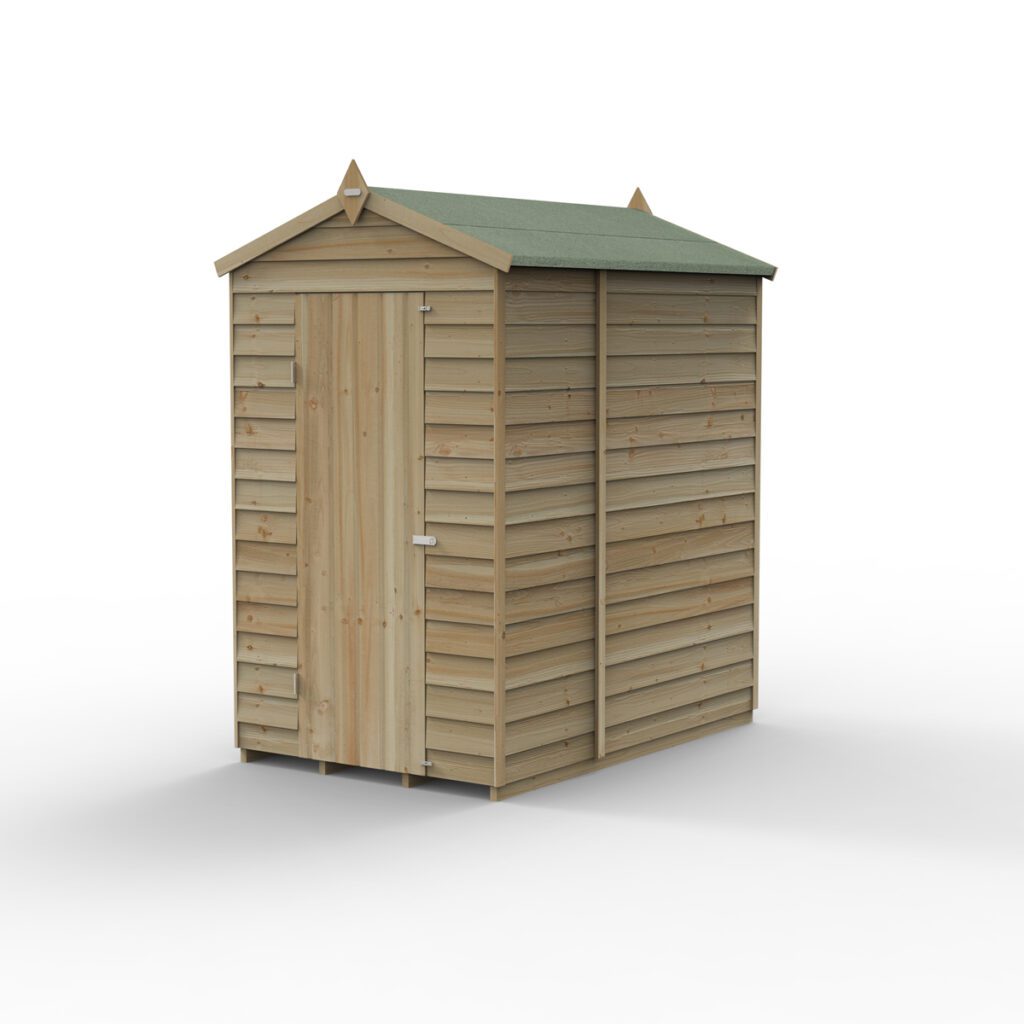 4LIFE Apex Shed 4×6 – Single Door – No Windows 5013053199404 2